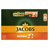 JACOBS ORIGINAL 3IN1 LÖSLICHES KAFFEEGETRÄNK 304 G 20 STÜCK